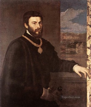 ティツィアーノ Painting - アントニオ・ポルシア・ティツィアーノ・ティツィアーノ伯爵の肖像